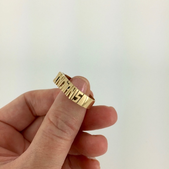 VINTAGE . INDIAN 45 MOTORCYCLE . BRASS . RING - Picture 5 of 8